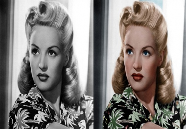 Colourise 10 black & white photos professionally in a day
