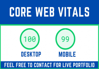 I will fix core web vitals issues to optimize your website fcp lcp cls