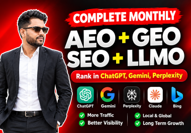 I will rank website in gemini and with GEO,  aeo and off page SEO backlinks