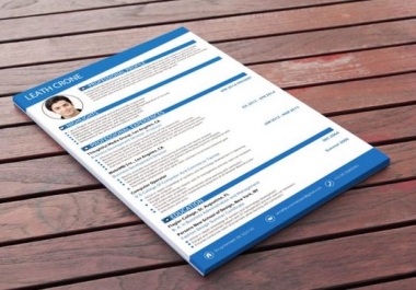 I will write and design a Creative Resume and Cover Letter in PHOTOSHOP