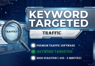30,000+ Keyword-Targeted Traffic from Top Search Engines