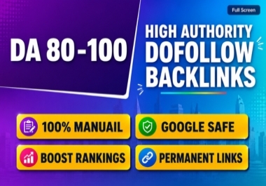70 Profile Backlinks from DA 80- 100 Authority Sites to Boost Your SEO