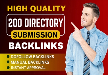 200 Approval Directory Submission SEO Dofollow Backlinks