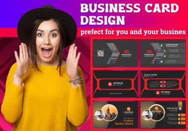 I will design unique double sided business card print ready files