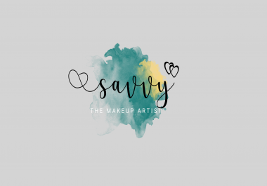 I will design watercolor feminine logo in 16 hours