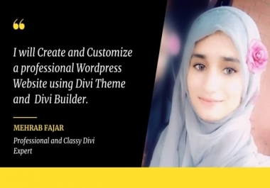 I will create a professional WordPress website for your business.