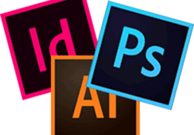 I will do adobe illustrator,  adobe photoshop,  adobe indesign work
