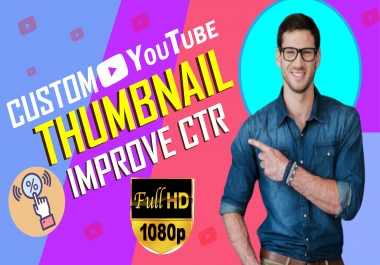 I will design amazing YouTube thumbnail in 2 hours