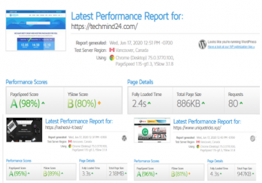 I will do wordpress speed optimization with gtmetrix