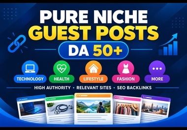 Premium guest post on relevant websites with a contextual backlink.