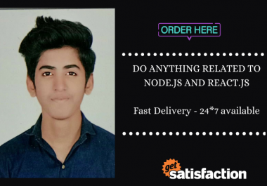 I will be your professional node js developer,  react js developer,  javascript