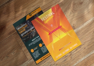 I will design attractive corporate flyer poster brochure and catalog