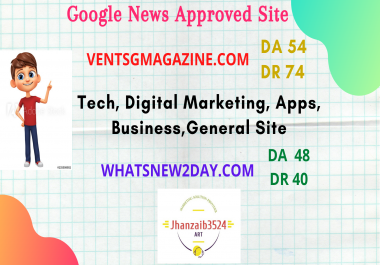 I will publish high quality SEO guest post on my da 54 and da 48