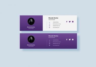 I will design and code clickable Html email signature
