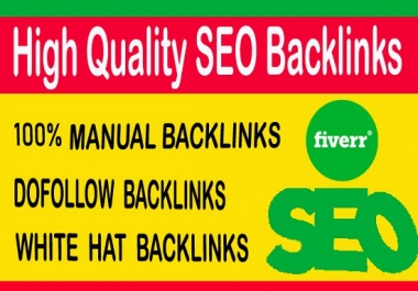 I will do high da,  pa,  dofollow,  white hat SEO backlinks