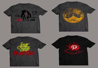I will design eye catching t shirt design for you in 24 hours