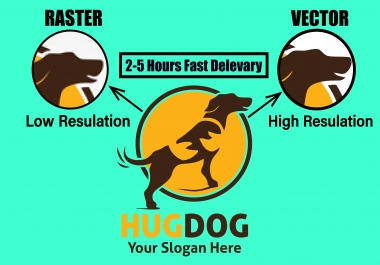 I will change your raster to vector logo