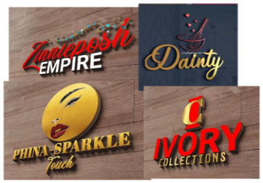 Let me creative a 3d business logo design