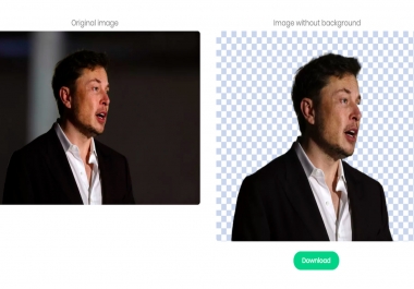 I will remove background from any image given