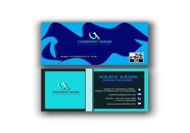 Design a beautiful and unique business card & Logo design within 1 hours