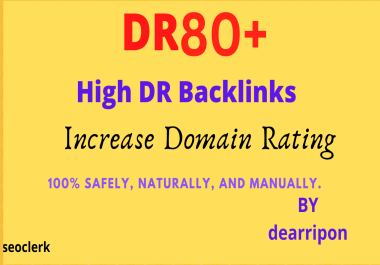 Offer High DR Backlinks DR80+ - 50 Safe & Verified Links