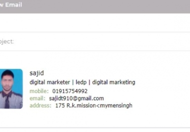 I'll create email clickable HTML signature