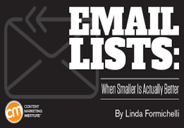 get you genuine and verified Email list for any niche and for any country.