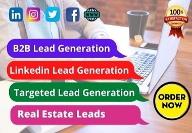 I will do 100 Targeted b2b Lead Generation Linkedin lead