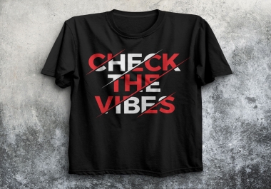 I will make custom and minimalist typography t shirt design