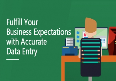I Can do all kind of data entry work as well as copy paste work with accuracy
