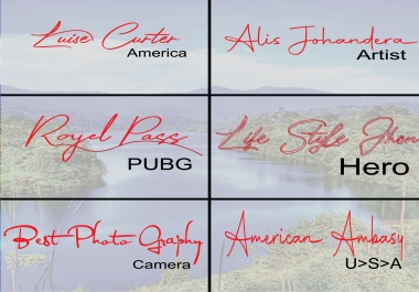 i will create any luxury signature logo or hand written within 24 hours