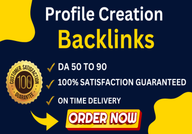 100 Premium High DA/DR Profile Backlinks - Boost SEO & Authority