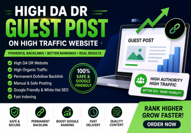 I Will Publish 5 High DA DR Guest Post on a High Organic Traffic Website for Powerful SEO Backlinks