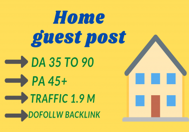 Home Improvement guest post on high DA site