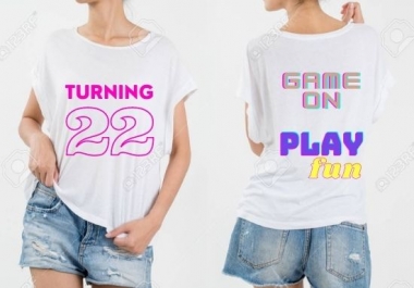 I will do any custom t shirt design