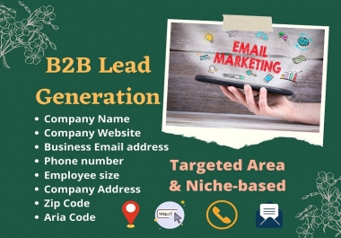 I will provide 200 b2b lead generation