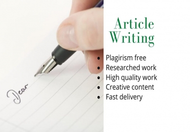 I will write SEO optimized content 1000 to 1500 unique words at low price