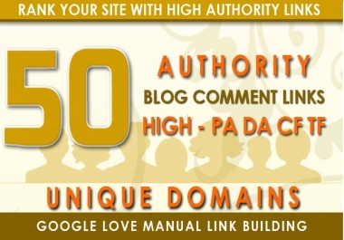 I Will provide 50 High Quality Unique Domain Dofollow Blog Comments