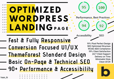 Fast,  Responsive & SEO-friendly Bricks Landing Page