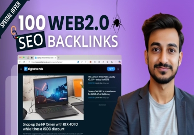 Premium 100 WEB2.0 Backlinks Using Powerful Strategy