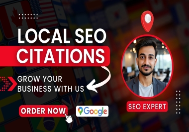Get 60 USA,  Canada,  Australia Local Citation For GMB Ranking