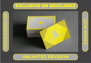 I will make creative,  exceptional and professional business card design