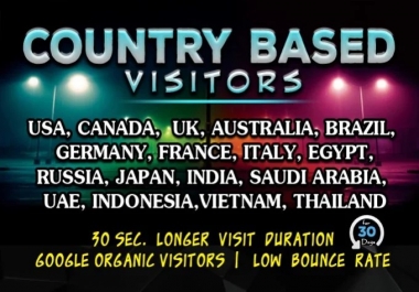 Bring targeted web traffic, visitors from usa, uk