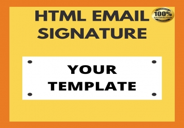 I will create a professional email signature within 2 hours