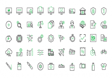 Design 5 Custom icon set within 6 hour