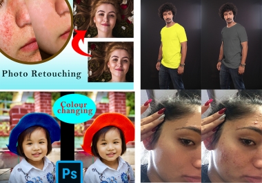 I will photo retouch,  colour changeing,  and photoshop edit photos 4 images