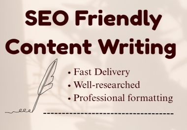 I Will Write High-Quality SEO Content for Your Website.
