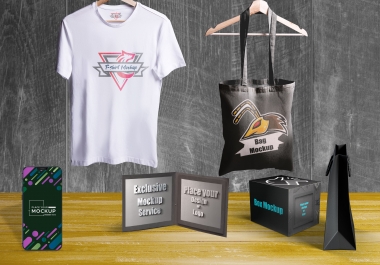 I will create eye catchy and realistic mockup for your product