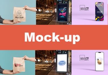 I will do Professional Product and Website Mockup Of Images Precisely Just in 4 hours