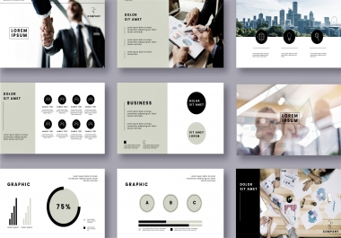 I will design professional and modern powerpoint presentation